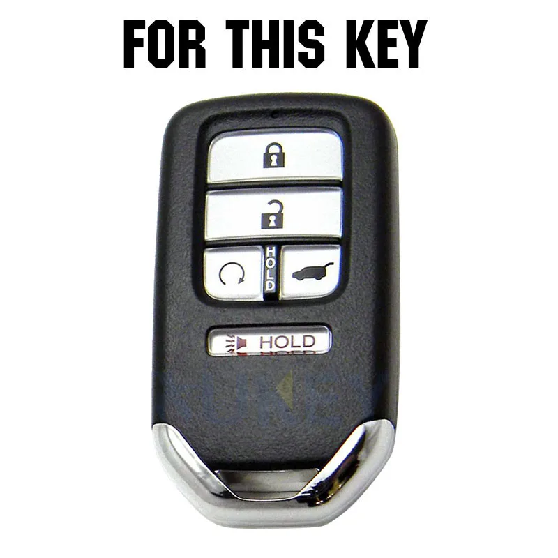 2 шт силиконовый чехол для дистанционного ключа для Honda Civic CR-V HR-V Accord Pilot Elite Touring Гибридный чехол для ключей Fob 5 кнопок
