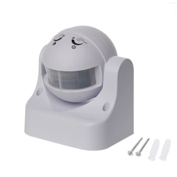 

NEW 110-240V 180 Degree Outdoor IP44 Security PIR Infrared Motion Sensor Detector Movement Switch H15