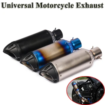 

Inlet 51mm Motorcycle SC GP Racing Project Exhaust Pipe Modified Stainless Steel Muffler For R15 Ninja 300 NVX155 CBR250 R3 GY6