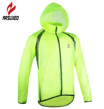 ARSUXEO Super Light Breathable Bike Bicycle Quick Dry Jersey Cycling Cycle Long Sleeve Rain Wind Coat Windcoat Windproof Jacket ultra light hooded bicycle jacket bike windproof coat road mtb aero cycling wind coat men clothing quick dry jersey thin jackets