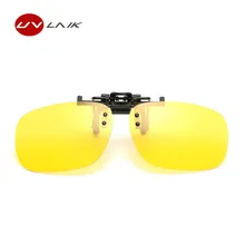 Uvlaik Новая мода клип на близорукость очки зеркало HD поляризованные солнцезащитные очки мужские очки ночного видения вождения солнцезащитные очки водителя