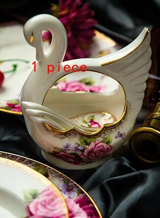 Chinese Jingdezhen bone china tableware set 58 pieces of European household dishes set ceramic wedding gift