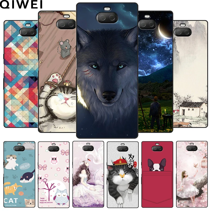 

For Sony Xperia 10 Case For Xperia10 Plus Cover Soft Silicone TPU Back Cases For Sony Xperia 10 10Plus Phone Cover Coque Capa