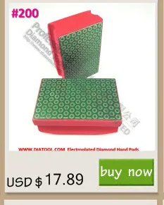 DIATOOL Electroplated Diamond Hand Pad 90X55MM Grit#100 Polishing Block Foam Backed Hand Polishing Pad