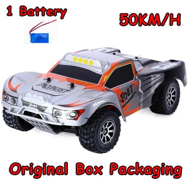 Оригинальные WL игрушки RC автомобиль A969 1/18 масштаб игрушки 2,4G 4WD 70 км/ч, р/у дрейфующая Краткий курс на дальние расстояния Управление 4-х колесный шок Absorbe