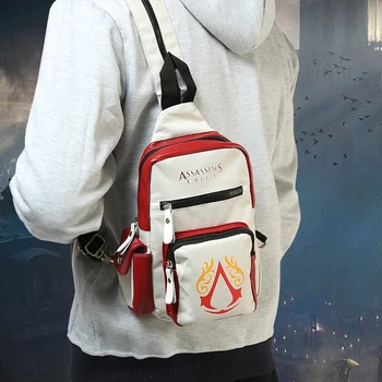 

Men's chest bag Anime game surrounding leisure chest bag double shoulder shoulder multi-function bag student chest bags