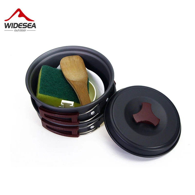 Skup Peduea 1 2 osoby camping zastawa stołowa odkryty naczynia zestaw piknikowy podróży stołowe non stick garnki patelnie miski piesze wycieczki naczynia