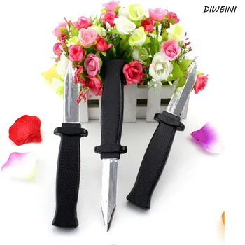 

1 Pcs/set Hot Sale Trick Dagger Knife Retractable Blade Fun Joke Prank Halloween Prop Fake Gag Toys