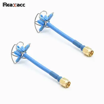 

Original Realacc 5.8Ghz 5dbi 50w RHCP SMA/RP-SMA Male 4 Leaf FPV Antenna Blue For RC Models Multicopter Transmitter Goggles