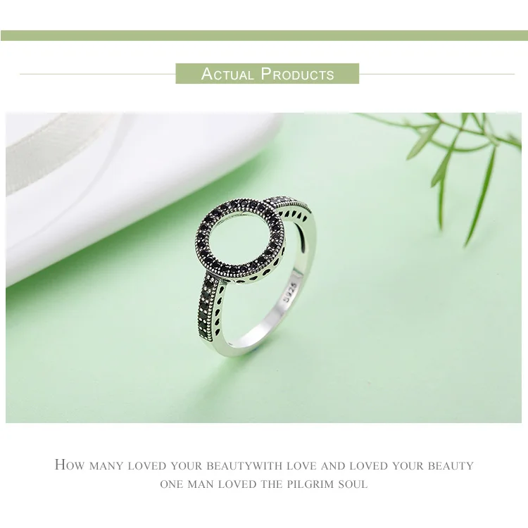 WOSTU,, 925 пробы Серебряное кольцо на палец для женщин, модное ювелирное изделие, отличный подарок FIR112
