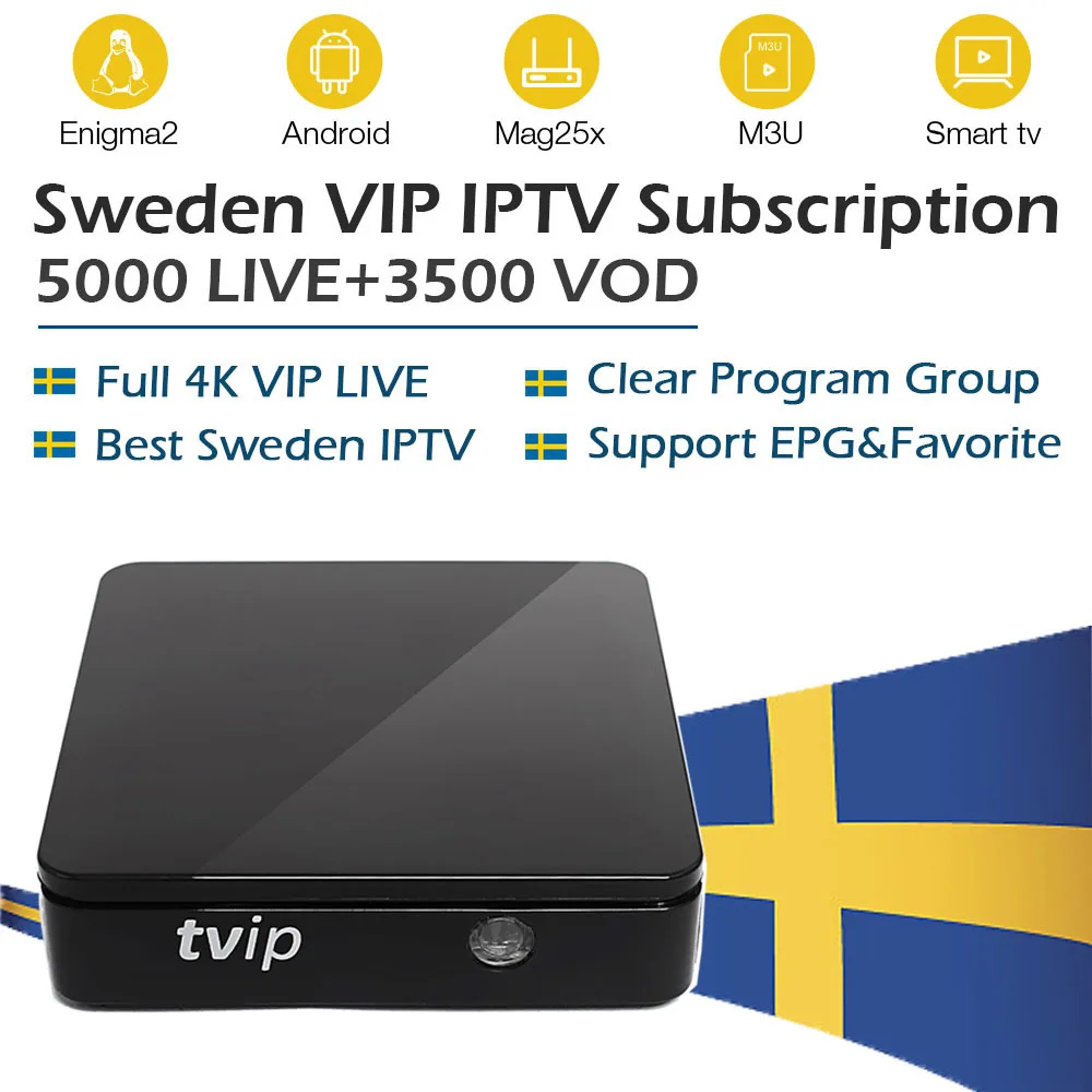 ТВ IP 412 tv box с android ОС Linux 1 год Швеции Великобритания Испания Английский IPTV подписка 5000 live pay ТВ ip ТВ m3u для smart tv box