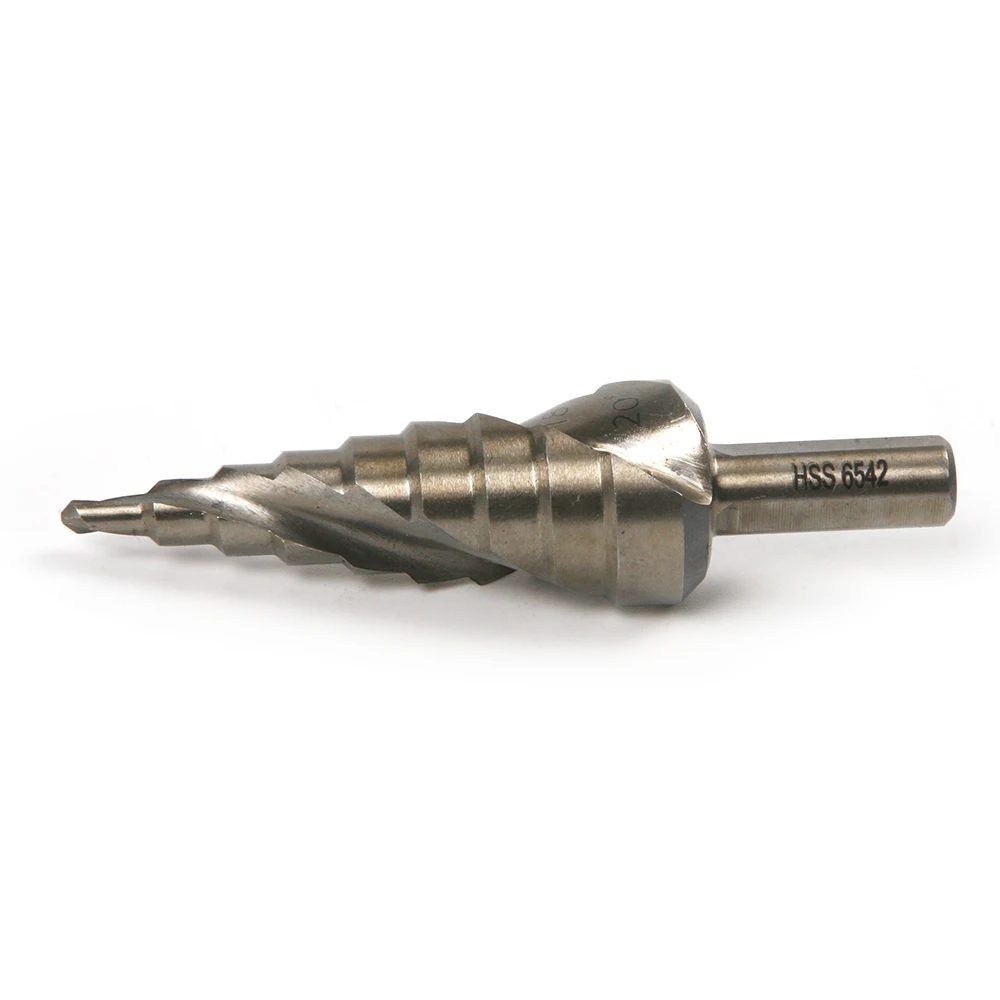 G HSS6542/ M2 Steel Spiral Groove Step Drill Bit 4 20 mm for Stainless