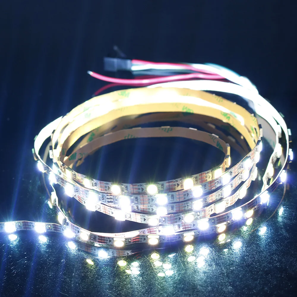 

DC5V thin led strip WS2812B MINI 5050 RGB led pixel strip 2m 60LEDs/m 5mm FPC NON waterproof 60pixels/M as WS2812B Addressable