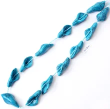 13x28mm Forma de La Flor Natural Gem Stone Beads 13 Unids/lote Para DIY Collar de la Pulsera de La Joyería, Envío Libre gratis