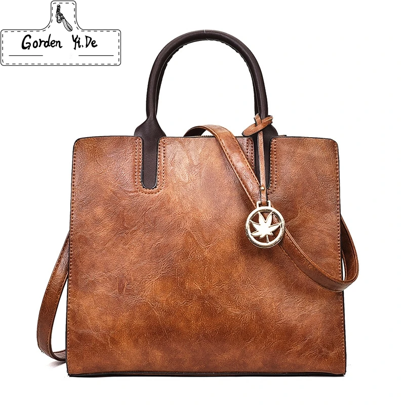 

2019 Vintage Women PU Leather Shoulder Bags Large Causal Crossbody Bag Designer Handbags Tote Bags Women Messenger Bags