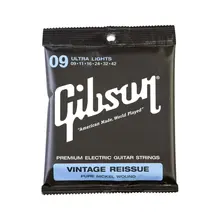 Gibson seg-vr9 vintage reedición eléctrico Guitarras cuerdas, ultra ligero 9-42