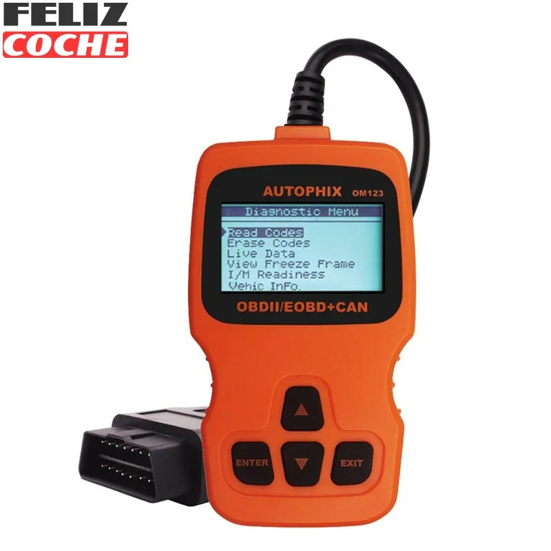 Auto Diagnostic Scanner OBD2 OM123 OBD ii EOBD Engine Fault Code Reader