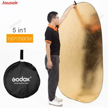 

Godox 150*200cm five-in-all reflector oval RFT-05 Studio Portable folding plate Photographic plate CD50 T03