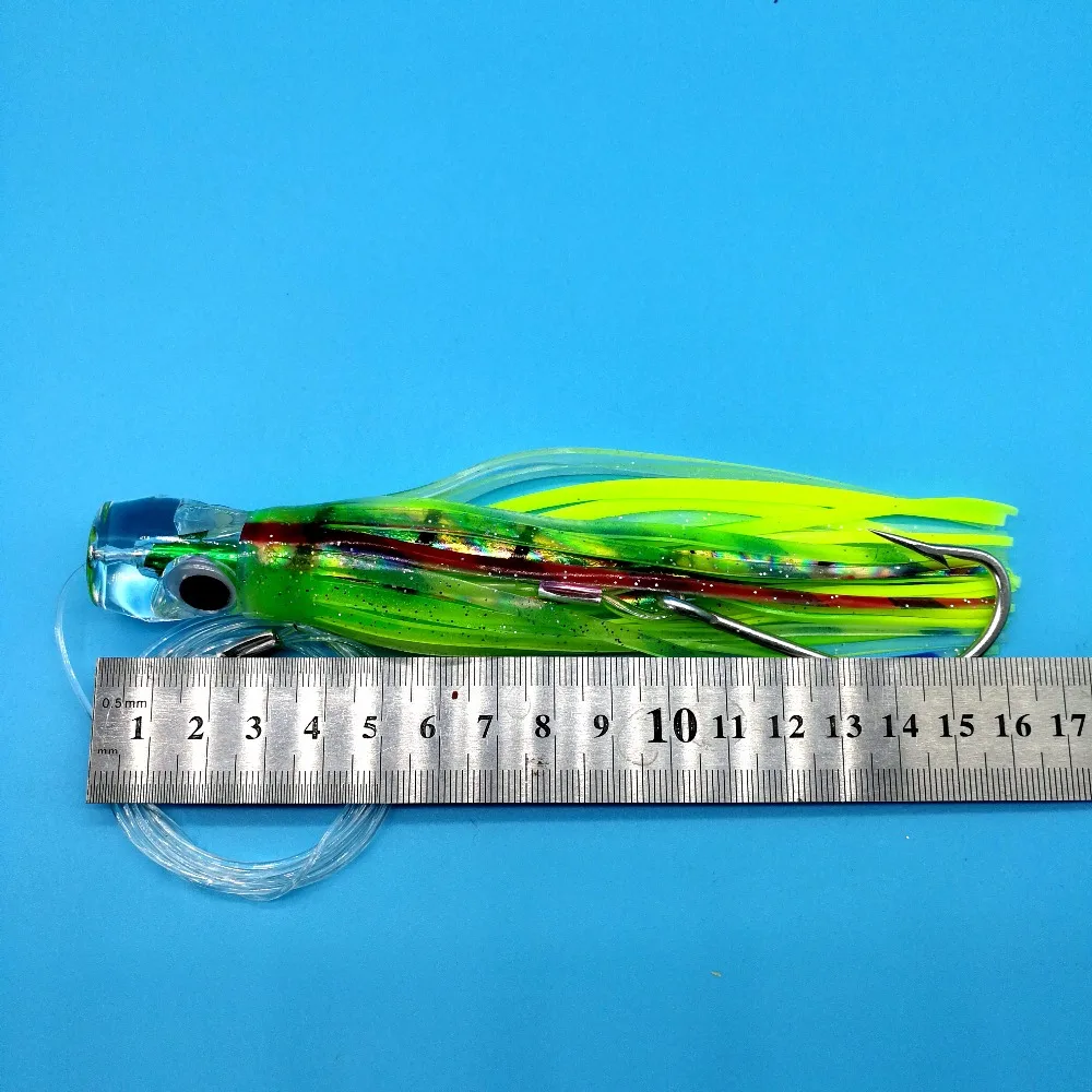 Cabeça de Polvo Isca de Pesca Hoofish Lote Grande Biônico Isca 42g 110g Cores Sul Óleo Barco Pesca Atum Enfrentar 6 Pçs - 19 High Quality Esporte e Lazer
