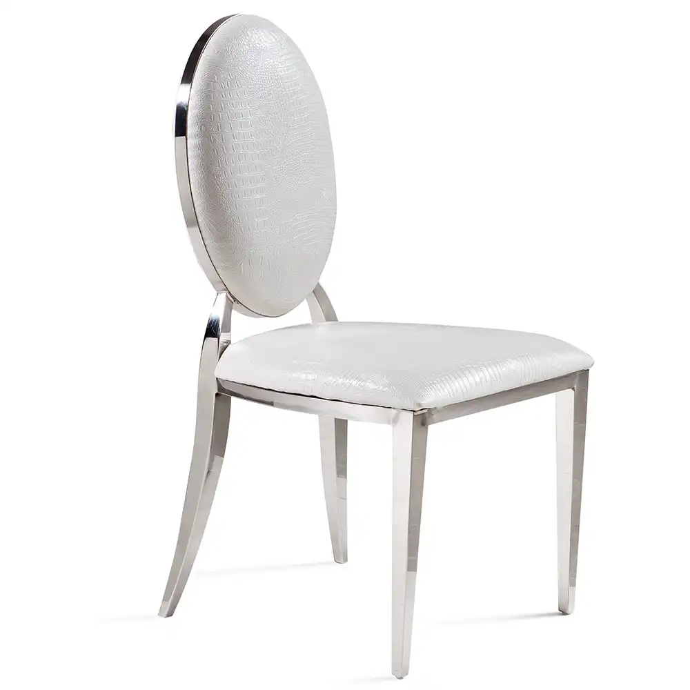 Modern Stainless Steel Dining Chair European Cloth Fabric Modern Stainless Steel Dining Chair