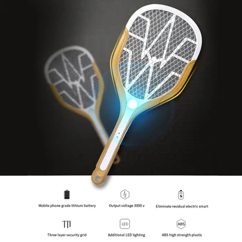 

USB Charging LED Electric Mosquito Swatter Zapper Racket Insects Bug Insect Repeller Reject Killer Pest Bug Fly Mosquito Tools