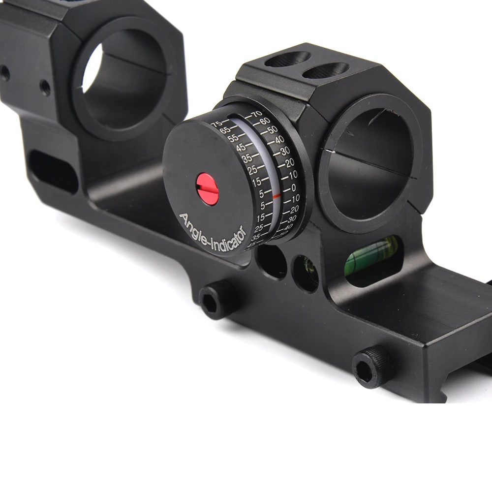

Weapons Rifle mount 25.4mm/30mm Dual Ring with Angle-Indicator 20mm Picatinny rail with Accuracy Spirit rifle bubble level