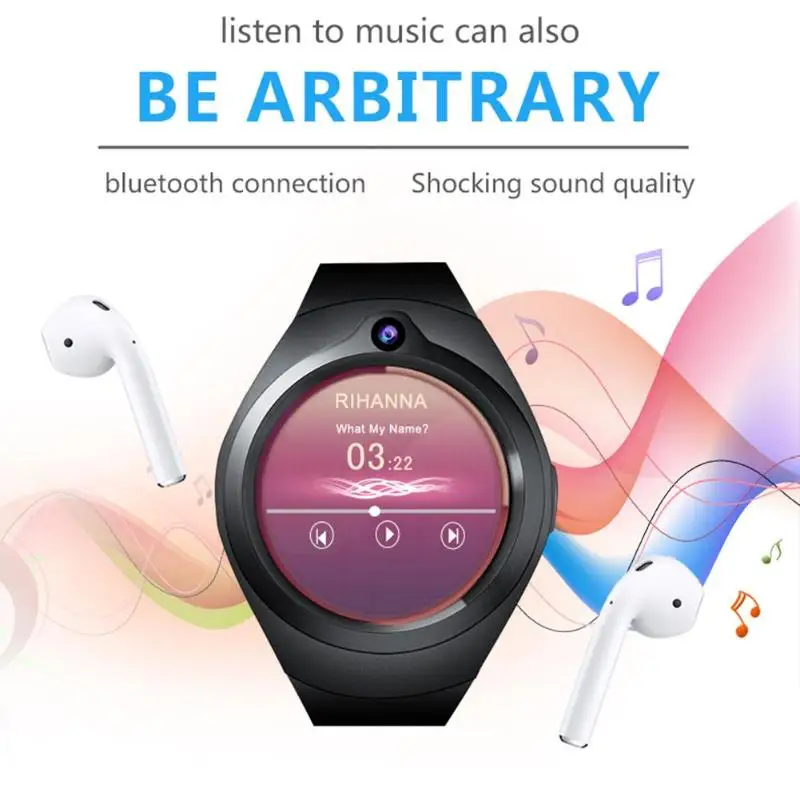 

S216 Bluetooth Smart Watch Phone SIM Quad-Core Android 5.1 Smartwatch 3G WIFI GPS Heart Rate Monitor
