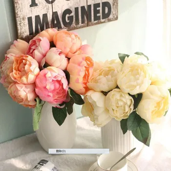 

recommend Round rose peony imitation flower Free Shipping Wedding hands hold flowers