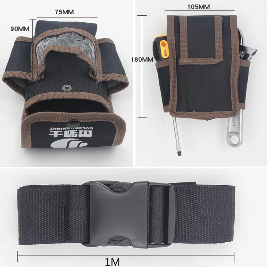Multifunctional Electrician Tool Bag Waterproof Oxford Tools Kit Pockets & Waist Belt metal tool chest