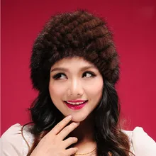 ZDFURS меховая шапка из натуральной норки шапочка Лыжная Шапка головной убор теплый головной убор хороший подарок отличное качество и популярная