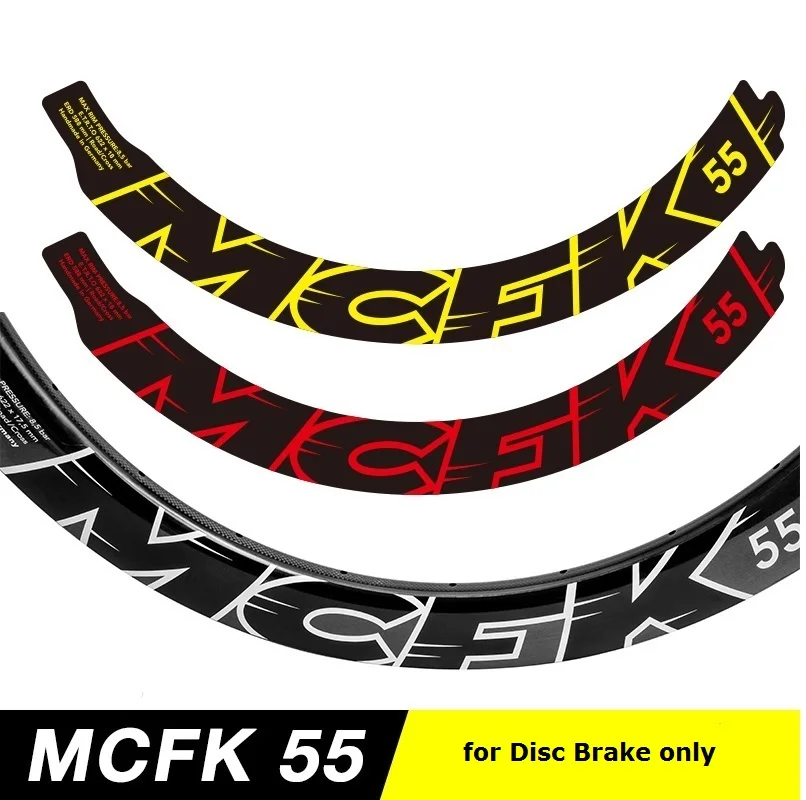 

Two Wheel Stickers Set for MCFK 55 Disc Brake Road Bike Bicycle Cycling Decals bicycle decals