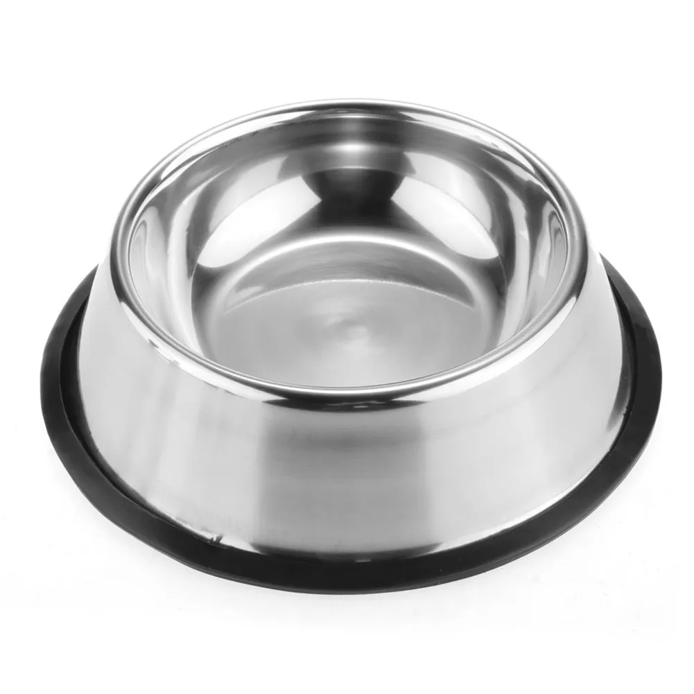 

Stainless Steel Antiskid Bottom Design Pet Dog Bowl 15-26cm Dog Bowl Cat Bowl puppy doogie food container feeder dish s/m/l/xl