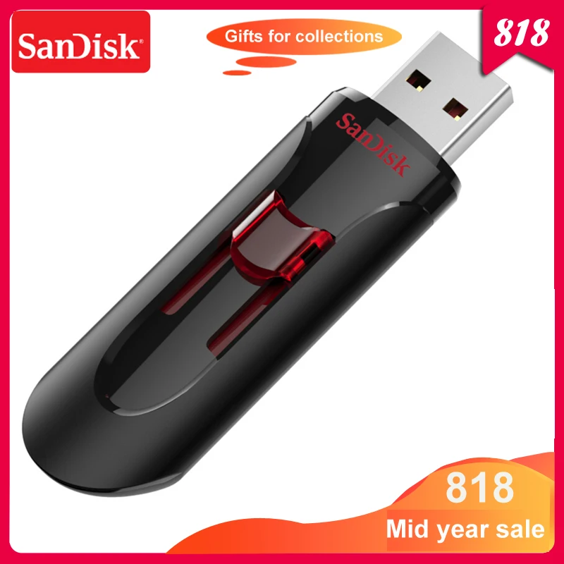100% карта памяти Micro SD CZ600 флеш-накопитель USB 3 0 16 ГБ 32 Гб 64 128 | Компьютеры и офис