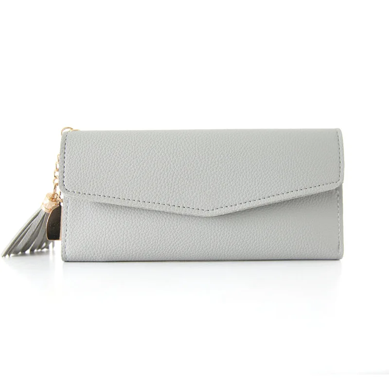

New long clutch bag casual heart pendant simple wallets fashion purse multifunction pu leather women's wallet Phone Pocket