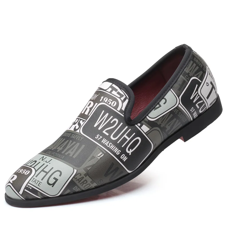 

Spring New Innovative Fashion Trend Big Size Loafers Fashion Round Head Shallow Mouth Set Foot Casual Comfortable Men's Shoes