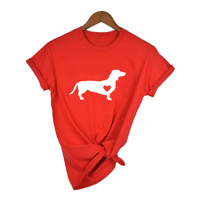 Футболка такса, любимая собака, Doxie, рубашка Wiener Dog, уличная футболка Tumblr, женские повседневные футболки с графикой, Harajuku, топы - Цвет: 38W9-FSTRD-
