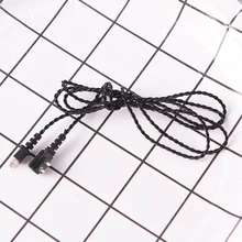 1 шт. 2pin Универсальный черный/бежевый Кабель-адаптер слуховой аппарат с ресивером для карманного провода стандартный шнур питания