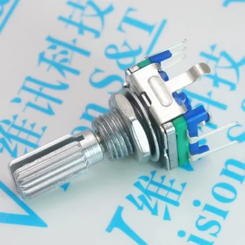 

5pcs Plum handle 20mm rotary encoder coding switch / EC11 / digital potentiometer with switch 5 Pin