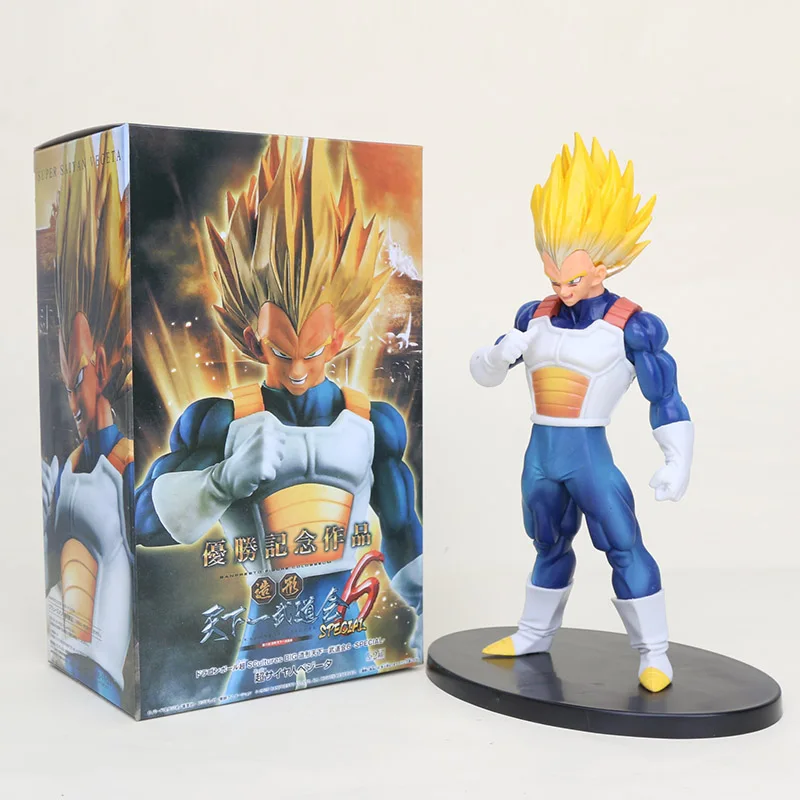 

20cm DRAGON BALL Z vegeta Figure Super Saiyan SCultures big 6 special version pvc figure toy