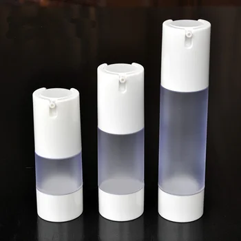 

1oz vacum refillable lotion bottle,50pcs/lot 30ml frosted plastic airless pump bottle vacuum flask Pollution prevention