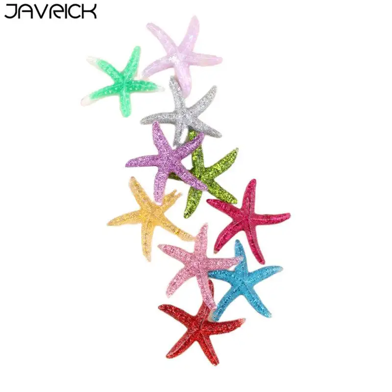 

10Pcs 40mm Ocean Cute Realistic Resin Starfish Charms DIY Scrapbooking Phone Case Decorative Craft Cabochons Hair Clip Accessory