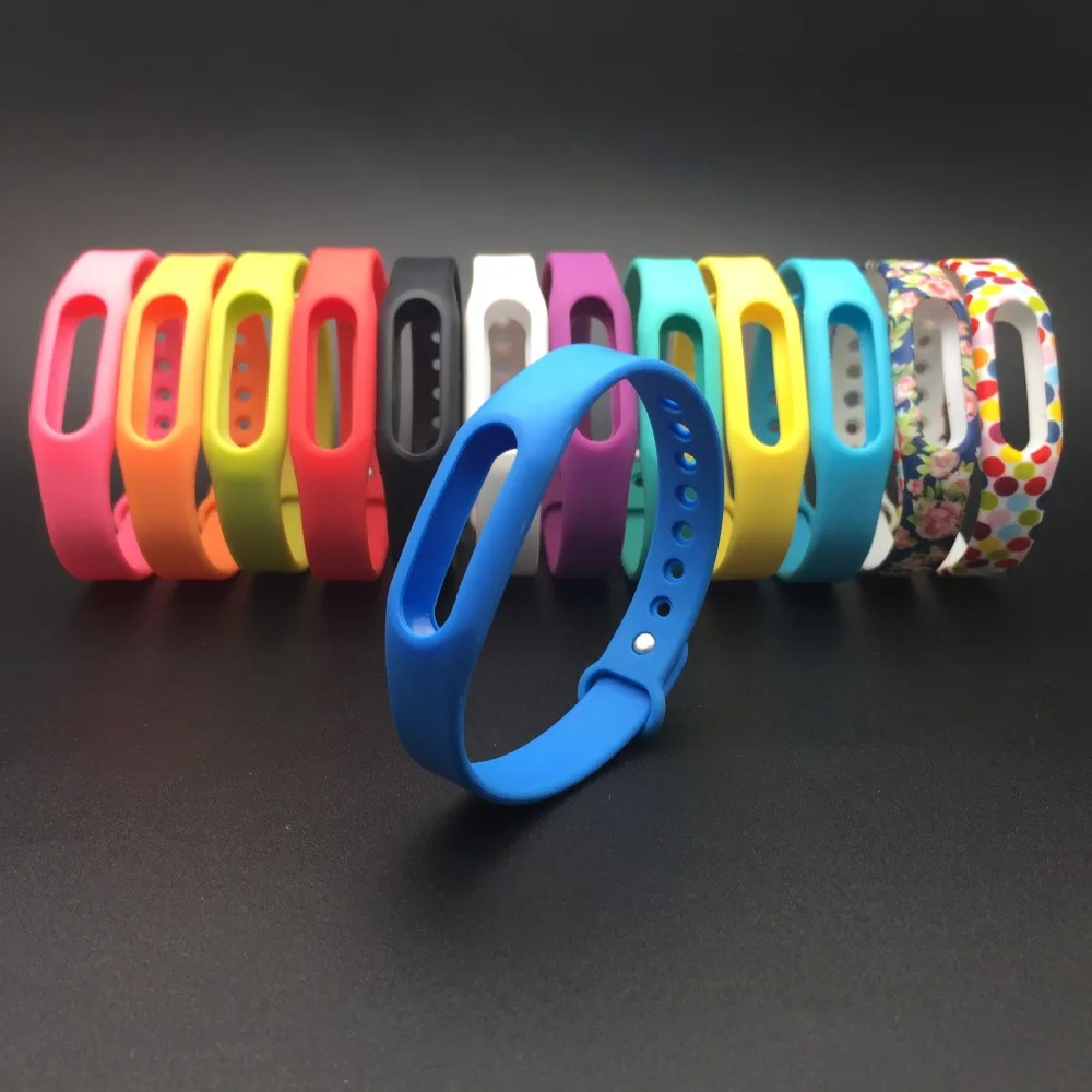 1 шт. mi band и 1S 1s браслет 13 цветов силиконовый ремешок для смарт браслета сменный