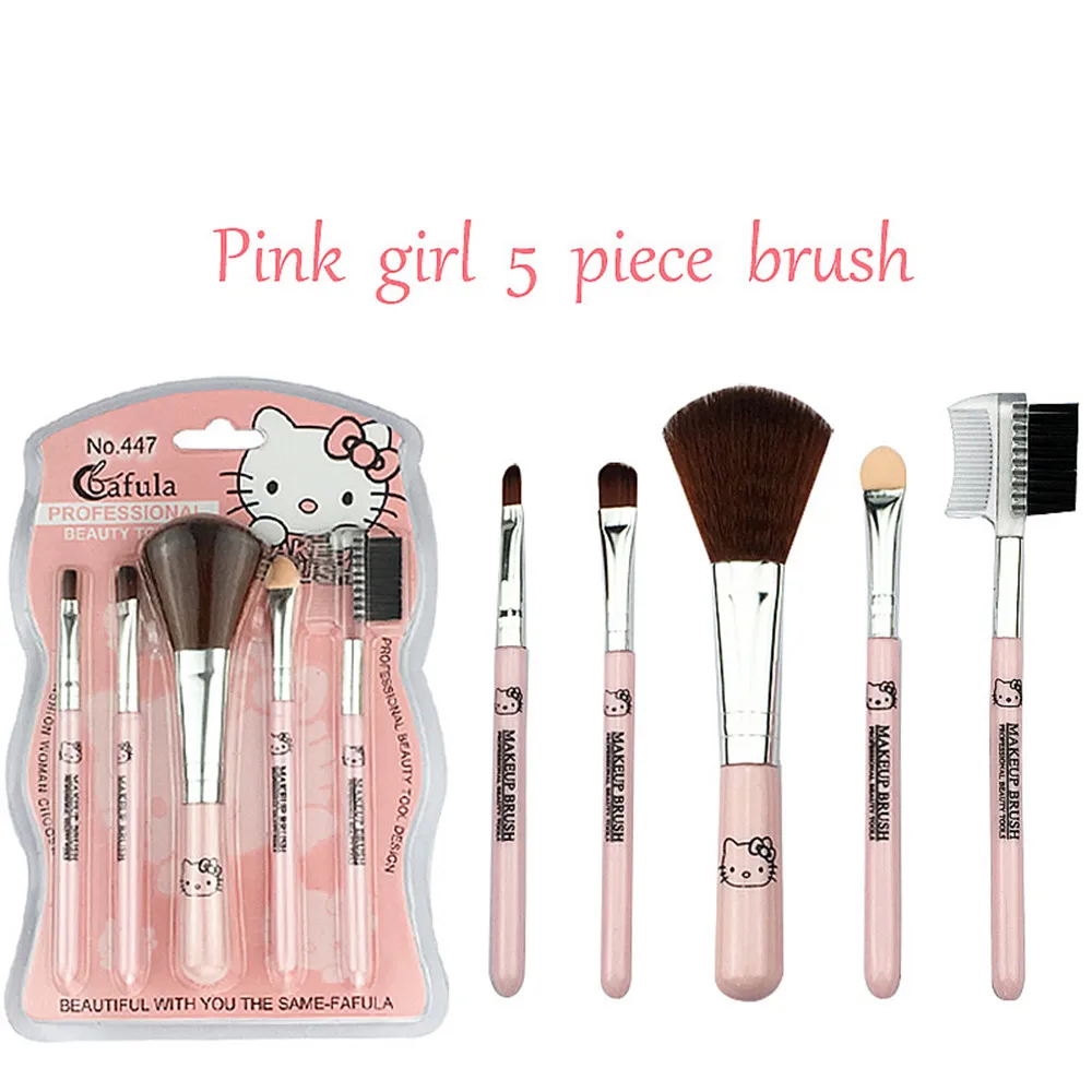 Новинка Hello kitty 5-pack Кисть для макияжа Розовая Кисть для макияжа