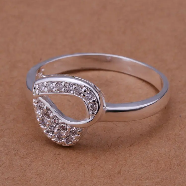 Down heart band rings for women free shipping albuquerque