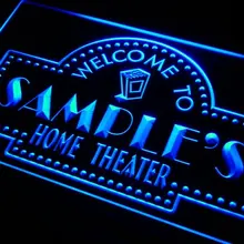 Ph-tm для персонализированного названия домашнего кинотеатра неоновая вывеска барная с переключателем вкл/выкл 7 цветов 4 размера