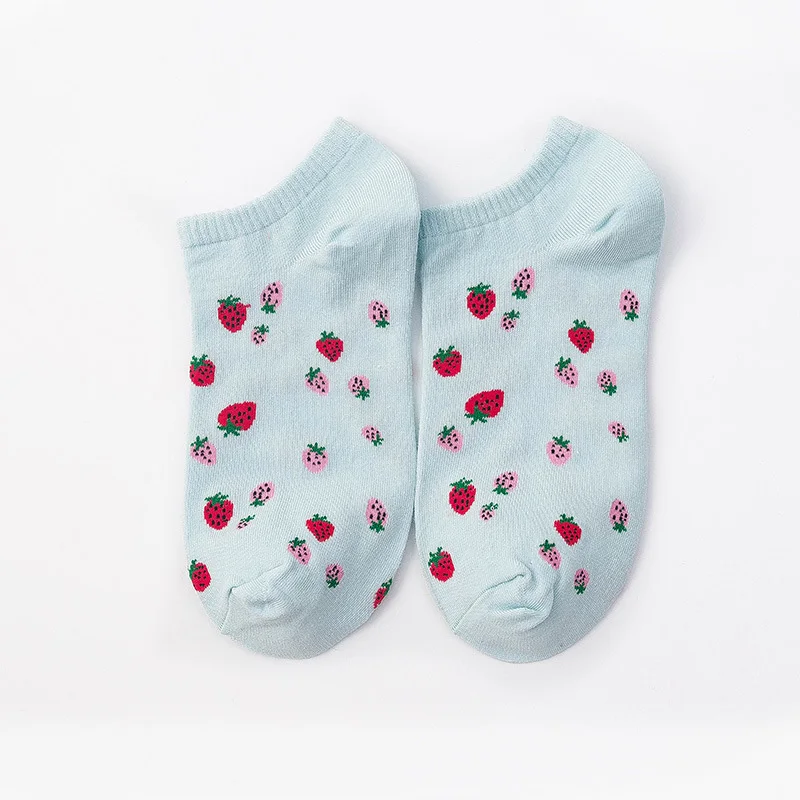 Корейские забавные Женские носочки, креативные носки с авокадо, вишней, арбузом, Calcetines Skarpetki Meias Harajuku, хипстерские носки Skarpety Sox
