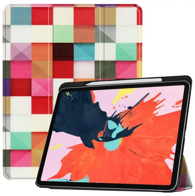 Чехол для iPad Pro 12,9 с магнитной застежкой, кожаный чехол Fundas для iPad Pro 12,9 '', чехол с подставкой+ слот для стилуса - Цвет: Коричневый