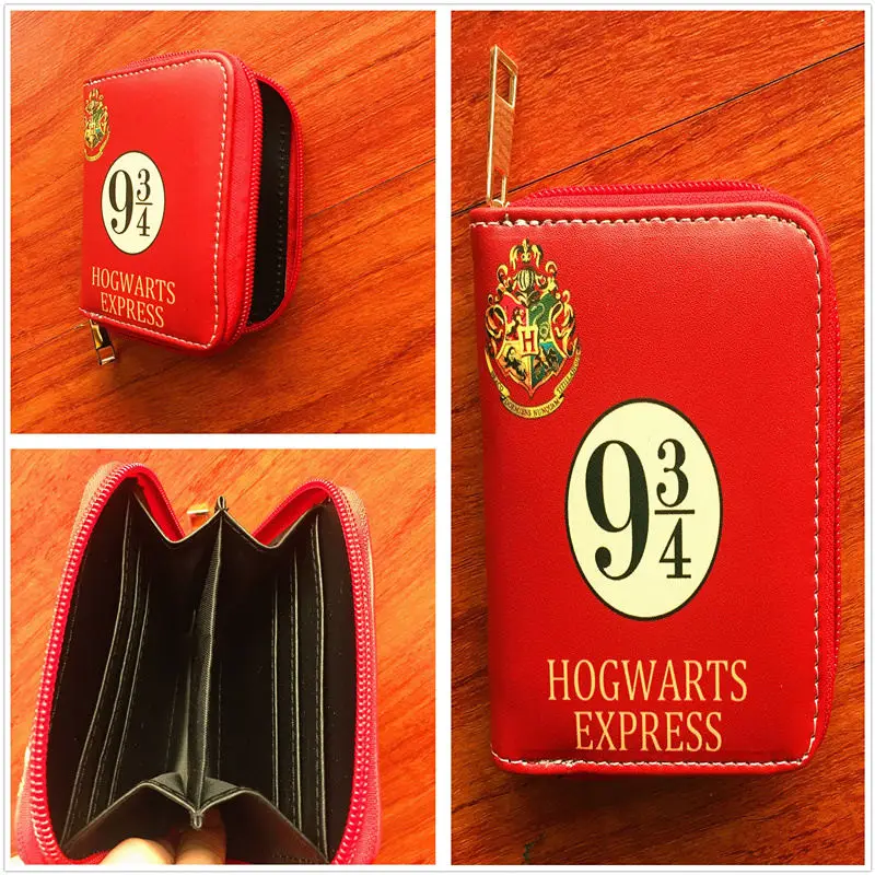 Movie Harry Potter Hogwarts express wallet new cards holders short PU wallets with zipper W727 Movie Harry Potter Hogwarts express wallet new cards holders short PU wallets with zipper W727
