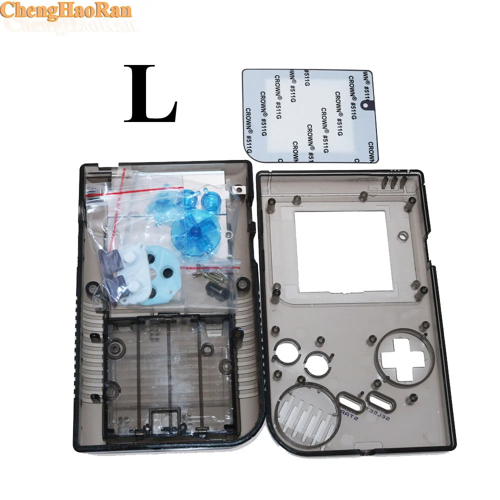 12 set Housing Case W/ Silicone Conductive Rubber D Pad For Gameboy Game Boy Classic GB Console Housing Shell Case Cover
