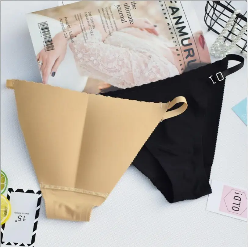 

One-piece breathable hip female no trace T-shirt hip bikini bottoming underwear fake butt panties